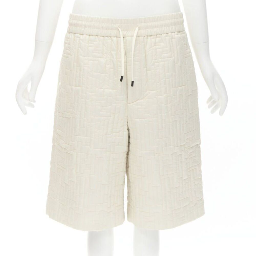 Fendi Monogram Stitching Nylon Shorts
